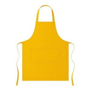 Yellow Adjustable Apron with Pockets – Unisex Polyester Apron for Cooking, Craft